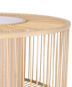 GLOBOSTAR® POPPY 01988 Boho Επιδαπέδιο Φωτιστικό με Ντουί 1 x E27 AC 220-240V IP20 - Μπεζ - Μ58 x Π58 x Υ145.5cm 14 01988 5