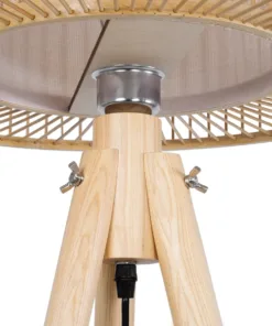 GLOBOSTAR® POPPY 01988 Boho Επιδαπέδιο Φωτιστικό με Ντουί 1 x E27 AC 220-240V IP20 - Μπεζ - Μ58 x Π58 x Υ145.5cm 16 01988 7