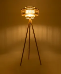 Alternative view of GLOBOSTAR® POPPY 01989 Boho Επιδαπέδιο Φωτιστικό με Ντουί 1 x E27 AC 220-240V IP20 - Μπεζ - Μ58 x Π58 x Υ149cm