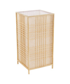 GloboStar® GLOBOSTAR® JUNIE 01997 Boho Επιδαπέδιο Φωτιστικό με Ντουί 1 x E27 AC 220-240V IP20 - Μπεζ - Μ20 x Π20 x Υ40cm