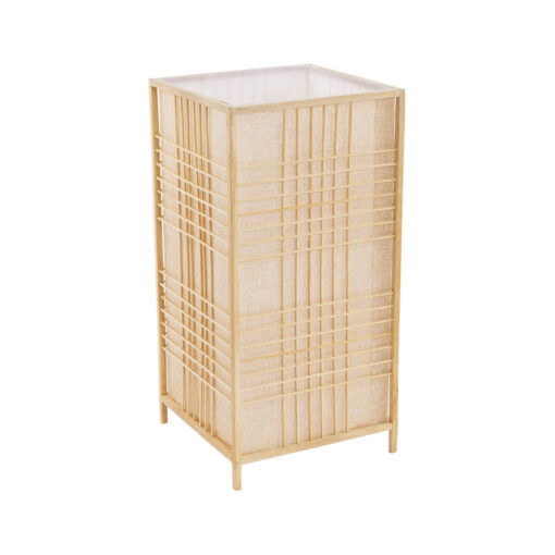 GloboStar® GLOBOSTAR® JUNIE 01997 Boho Επιδαπέδιο Φωτιστικό με Ντουί 1 x E27 AC 220-240V IP20 - Μπεζ - Μ20 x Π20 x Υ40cm
