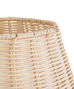 GLOBOSTAR® BOLSON 02010 Boho Επιδαπέδιο Φωτιστικό με Ντουί 1 x E27 AC 220-240V IP20 - Μπεζ & Λευκό - Μ30 x Π30 x Υ30cm 13 02010 6