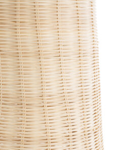 GloboStar® BOLSON 02013 Boho Επιδαπέδιο Φωτιστικό Μονόφωτο 1 x E27 IP20 Μπεζ Ξύλο με Λευκό Μέταλλο - Μ30 x Π30 x Υ120cm 13 02013 6