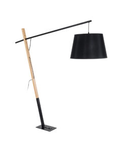 Μαύρο Ύφασμα με Μπεζ Ξύλο - Μ40 x Π125 x Υ140cm