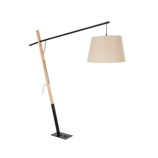 Μπεζ Ύφασμα με Μπεζ Ξύλο - Μ40 x Π125 x Υ140cm
