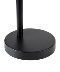 GLOBOSTAR® MINDELO 02032 Μοντέρνο Επιτραπέζιο Φωτιστικό Πορτατίφ με Ντουί 1 x E27 AC 220-240V IP20 - Μαύρο & Μπεζ - Μ25 x Π15 x Υ60cm 19 02032 9