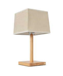 GLOBOSTAR® KOLIPE 02038 Boho Επιτραπέζιο Φωτιστικό Πορτατίφ με Ντουί 1 x E27 AC 220-240V IP20 - Μπεζ - Μ18 x Π18 x Υ25cm 14 02038 6