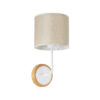 GLOBOSTAR® MANU 02044 Μοντέρνο Φωτιστικό Τοίχου - Απλίκα με Ντουί 1 x E27 AC 220-240V IP20 - Λευκό & Μπεζ - Μ18 x Π20 x Υ37cm 2 GloboStar® GLOBOSTAR® MANU 02044 Μοντέρνο Φωτιστικό Τοίχου - Απλίκα με Ντουί 1 x E27 AC 220-240V IP20 - Λευκό & Μπεζ - Μ18 x Π20 x Υ37cm