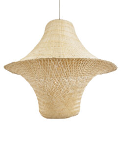 GloboStar® GLOBOSTAR® JUNIPER 02047 Boho Κρεμαστό Φωτιστικό Οροφής με Ντουί 1 x E27 AC 220-240V IP20 - Μπεζ - Μ100 x Π100 x Υ90cm