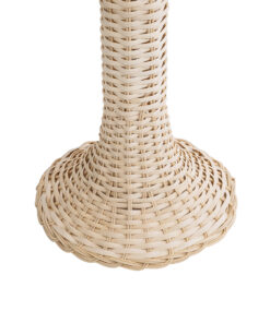 GloboStar® ALADDIN 02050 Boho Επιδαπέδιο Φωτιστικό Μονόφωτο 1 x E27 IP20 Μπεζ Ξύλο - Μ40 x Π40 x Υ120cm 14 02050 7