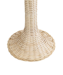 GloboStar® ALADDIN 02051 Boho Επιδαπέδιο Φωτιστικό Μονόφωτο 1 x E27 IP20 Μπεζ Ξύλο - Μ50 x Π50 x Υ150cm 14 02051 7