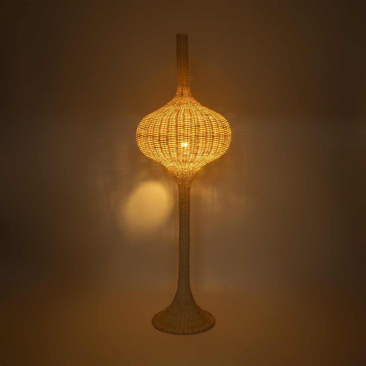 GloboStar® ALADDIN 02052 Boho Επιδαπέδιο Φωτιστικό Μονόφωτο 1 x E27 IP20 Μπεζ Ξύλο - Μ60 x Π60 x Υ180cm 4 GloboStar® ALADDIN 02052 Boho Επιδαπέδιο Φωτιστικό Μονόφωτο 1 x E27 IP20 Μπεζ Ξύλο - Μ60 x Π60 x Υ180cm - Image 2