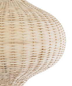 GloboStar® ALADDIN 02052 Boho Επιδαπέδιο Φωτιστικό Μονόφωτο 1 x E27 IP20 Μπεζ Ξύλο - Μ60 x Π60 x Υ180cm 13 02052 6