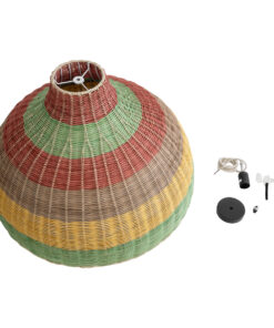 GLOBOSTAR® CABALLEROS 02054 Boho Κρεμαστό Φωτιστικό Οροφής με Ντουί 1 x E27 AC 220-240V IP20 - Πολύχρωμο - Μ70 x Π70 x Υ48cm 19 02054 10