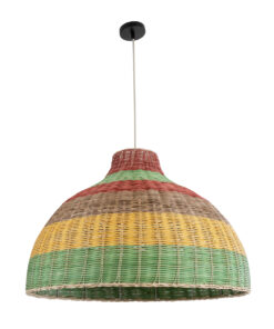 GLOBOSTAR® CABALLEROS 02054 Boho Κρεμαστό Φωτιστικό Οροφής με Ντουί 1 x E27 AC 220-240V IP20 - Πολύχρωμο - Μ70 x Π70 x Υ48cm 13 02054 4