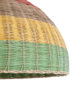 GLOBOSTAR® CABALLEROS 02054 Boho Κρεμαστό Φωτιστικό Οροφής με Ντουί 1 x E27 AC 220-240V IP20 - Πολύχρωμο - Μ70 x Π70 x Υ48cm 17 02054 8