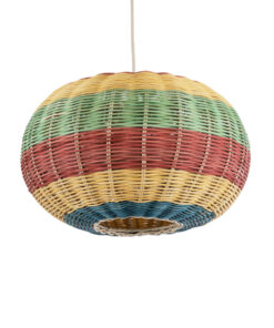GloboStar® GLOBOSTAR® CABALLEROS 02055 Boho Κρεμαστό Φωτιστικό Οροφής με Ντουί 1 x E27 AC 220-240V IP20 - Πολύχρωμο - Μ40 x Π40 x Υ25cm