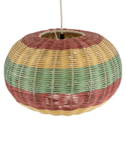 GLOBOSTAR® CABALLEROS 02055 Boho Κρεμαστό Φωτιστικό Οροφής με Ντουί 1 x E27 AC 220-240V IP20 - Πολύχρωμο - Μ40 x Π40 x Υ25cm 16 02055 7