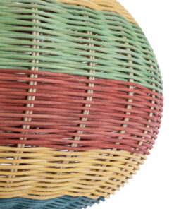 GLOBOSTAR® CABALLEROS 02055 Boho Κρεμαστό Φωτιστικό Οροφής με Ντουί 1 x E27 AC 220-240V IP20 - Πολύχρωμο - Μ40 x Π40 x Υ25cm 17 02055 8