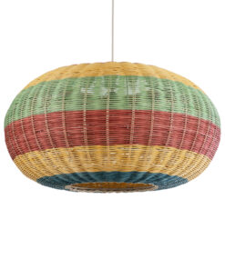 GloboStar® GLOBOSTAR® CABALLEROS 02056 Boho Κρεμαστό Φωτιστικό Οροφής με Ντουί 1 x E27 AC 220-240V IP20 - Πολύχρωμο - Μ70 x Π70 x Υ36cm