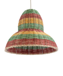 GloboStar® GLOBOSTAR® CABALLEROS 02057 Boho Κρεμαστό Φωτιστικό Οροφής με Ντουί 1 x E27 AC 220-240V IP20 - Πολύχρωμο - Μ40 x Π40 x Υ30cm