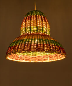 Alternative view of GLOBOSTAR® CABALLEROS 02057 Boho Κρεμαστό Φωτιστικό Οροφής με Ντουί 1 x E27 AC 220-240V IP20 - Πολύχρωμο - Μ40 x Π40 x Υ30cm