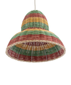 GLOBOSTAR® CABALLEROS 02057 Boho Κρεμαστό Φωτιστικό Οροφής με Ντουί 1 x E27 AC 220-240V IP20 - Πολύχρωμο - Μ40 x Π40 x Υ30cm 15 02057 6