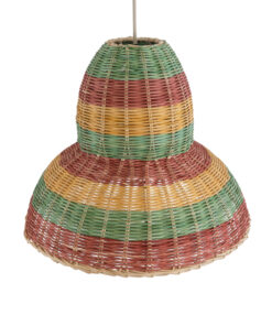 GLOBOSTAR® CABALLEROS 02057 Boho Κρεμαστό Φωτιστικό Οροφής με Ντουί 1 x E27 AC 220-240V IP20 - Πολύχρωμο - Μ40 x Π40 x Υ30cm 16 02057 7