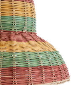 GLOBOSTAR® CABALLEROS 02057 Boho Κρεμαστό Φωτιστικό Οροφής με Ντουί 1 x E27 AC 220-240V IP20 - Πολύχρωμο - Μ40 x Π40 x Υ30cm 17 02057 8