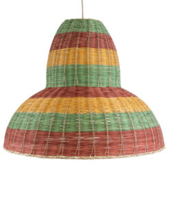 GLOBOSTAR® CABALLEROS 02058 Boho Κρεμαστό Φωτιστικό Οροφής με Ντουί 1 x E27 AC 220-240V IP20 - Πολύχρωμο - Μ70 x Π70 x Υ60cm 15 02058 5