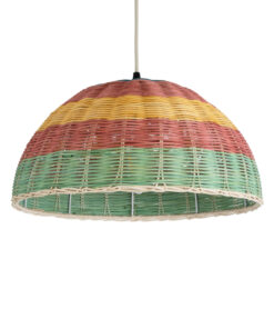 GloboStar® GLOBOSTAR® CABALLEROS 02060 Boho Κρεμαστό Φωτιστικό Οροφής με Ντουί 1 x E27 AC 220-240V IP20 - Πολύχρωμο - Μ40 x Π40 x Υ20cm