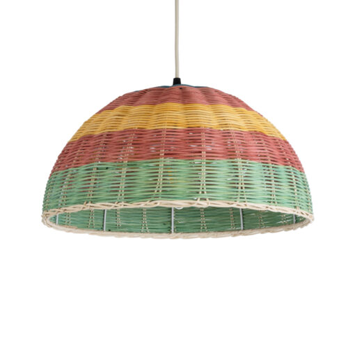 GloboStar® GLOBOSTAR® CABALLEROS 02060 Boho Κρεμαστό Φωτιστικό Οροφής με Ντουί 1 x E27 AC 220-240V IP20 - Πολύχρωμο - Μ40 x Π40 x Υ20cm