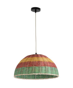 GLOBOSTAR® CABALLEROS 02060 Boho Κρεμαστό Φωτιστικό Οροφής με Ντουί 1 x E27 AC 220-240V IP20 - Πολύχρωμο - Μ40 x Π40 x Υ20cm 13 02060 4