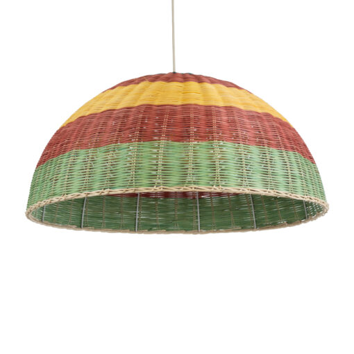 GloboStar® GLOBOSTAR® CABALLEROS 02061 Boho Κρεμαστό Φωτιστικό Οροφής με Ντουί 1 x E27 AC 220-240V IP20 - Πολύχρωμο - Μ70 x Π70 x Υ34cm