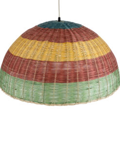 GLOBOSTAR® CABALLEROS 02061 Boho Κρεμαστό Φωτιστικό Οροφής με Ντουί 1 x E27 AC 220-240V IP20 - Πολύχρωμο - Μ70 x Π70 x Υ34cm 16 02061 7