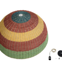 GLOBOSTAR® CABALLEROS 02062 Boho Κρεμαστό Φωτιστικό Οροφής με Ντουί 1 x E27 AC 220-240V IP20 - Πολύχρωμο - Μ100 x Π100 x Υ53cm 19 02062 10