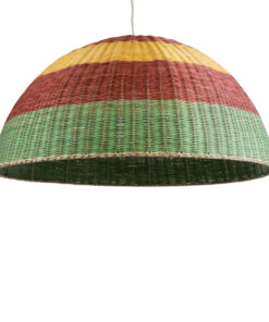 GloboStar® GLOBOSTAR® CABALLEROS 02062 Boho Κρεμαστό Φωτιστικό Οροφής με Ντουί 1 x E27 AC 220-240V IP20 - Πολύχρωμο - Μ100 x Π100 x Υ53cm