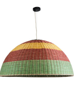 GLOBOSTAR® CABALLEROS 02062 Boho Κρεμαστό Φωτιστικό Οροφής με Ντουί 1 x E27 AC 220-240V IP20 - Πολύχρωμο - Μ100 x Π100 x Υ53cm 13 02062 4