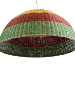 GLOBOSTAR® CABALLEROS 02062 Boho Κρεμαστό Φωτιστικό Οροφής με Ντουί 1 x E27 AC 220-240V IP20 - Πολύχρωμο - Μ100 x Π100 x Υ53cm 15 02062 6