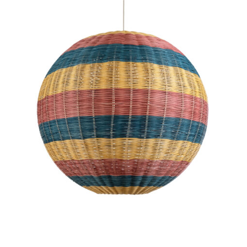GloboStar® GLOBOSTAR® CABALLEROS 02063 Boho Κρεμαστό Φωτιστικό Οροφής με Ντουί 1 x E27 AC 220-240V IP20 - Πολύχρωμο - Μ70 x Π70 x Υ70cm