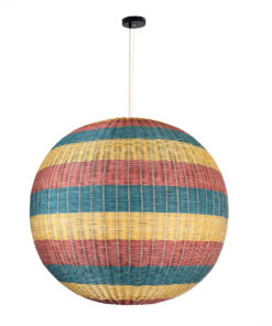 GLOBOSTAR® CABALLEROS 02064 Boho Κρεμαστό Φωτιστικό Οροφής με Ντουί 1 x E27 AC 220-240V IP20 - Πολύχρωμο - Μ100 x Π100 x Υ100cm 13 02064 4