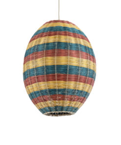 GloboStar® GLOBOSTAR® CABALLEROS 02065 Boho Κρεμαστό Φωτιστικό Οροφής με Ντουί 1 x E27 AC 220-240V IP20 - Πολύχρωμο - Μ40 x Π40 x Υ50cm