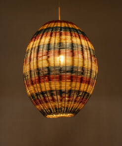 Alternative view of GLOBOSTAR® CABALLEROS 02065 Boho Κρεμαστό Φωτιστικό Οροφής με Ντουί 1 x E27 AC 220-240V IP20 - Πολύχρωμο - Μ40 x Π40 x Υ50cm