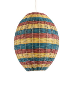 GLOBOSTAR® CABALLEROS 02065 Boho Κρεμαστό Φωτιστικό Οροφής με Ντουί 1 x E27 AC 220-240V IP20 - Πολύχρωμο - Μ40 x Π40 x Υ50cm 14 02065 5