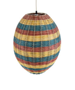 GLOBOSTAR® CABALLEROS 02065 Boho Κρεμαστό Φωτιστικό Οροφής με Ντουί 1 x E27 AC 220-240V IP20 - Πολύχρωμο - Μ40 x Π40 x Υ50cm 16 02065 7