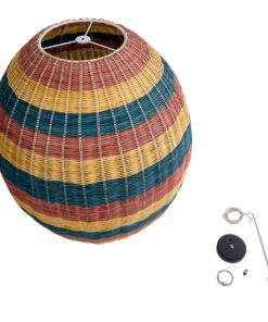 GLOBOSTAR® CABALLEROS 02066 Boho Κρεμαστό Φωτιστικό Οροφής με Ντουί 1 x E27 AC 220-240V IP20 - Πολύχρωμο - Μ70 x Π70 x Υ80cm 19 02066 10