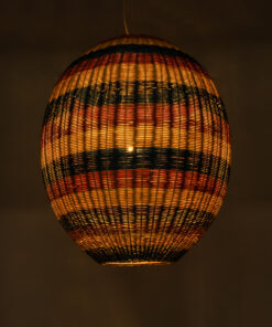 Alternative view of GLOBOSTAR® CABALLEROS 02066 Boho Κρεμαστό Φωτιστικό Οροφής με Ντουί 1 x E27 AC 220-240V IP20 - Πολύχρωμο - Μ70 x Π70 x Υ80cm