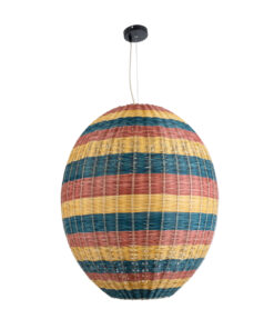 GLOBOSTAR® CABALLEROS 02066 Boho Κρεμαστό Φωτιστικό Οροφής με Ντουί 1 x E27 AC 220-240V IP20 - Πολύχρωμο - Μ70 x Π70 x Υ80cm 13 02066 4