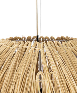 GLOBOSTAR® ARCHIPELAGO 02067 Boho Κρεμαστό Φωτιστικό Οροφής με Ντουί 1 x E27 AC 220-240V IP20 - Μπεζ - Μ100 x Π100 x Υ120cm 17 02067 8