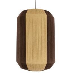 GLOBOSTAR® SALERNO 02076 Boho Κρεμαστό Φωτιστικό Οροφής με Ντουί 1 x E27 AC 220-240V IP20 - Μπεζ & Καφέ - Μ50 x Π50 x Υ80cm 15 02076 5